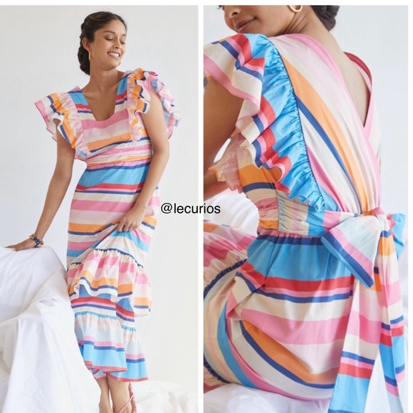 Anthropologie Dresses & Skirts - NWT Anthropologie Plenty by Tracy Reese Ruffled Maxi Dress. Size Small Petite